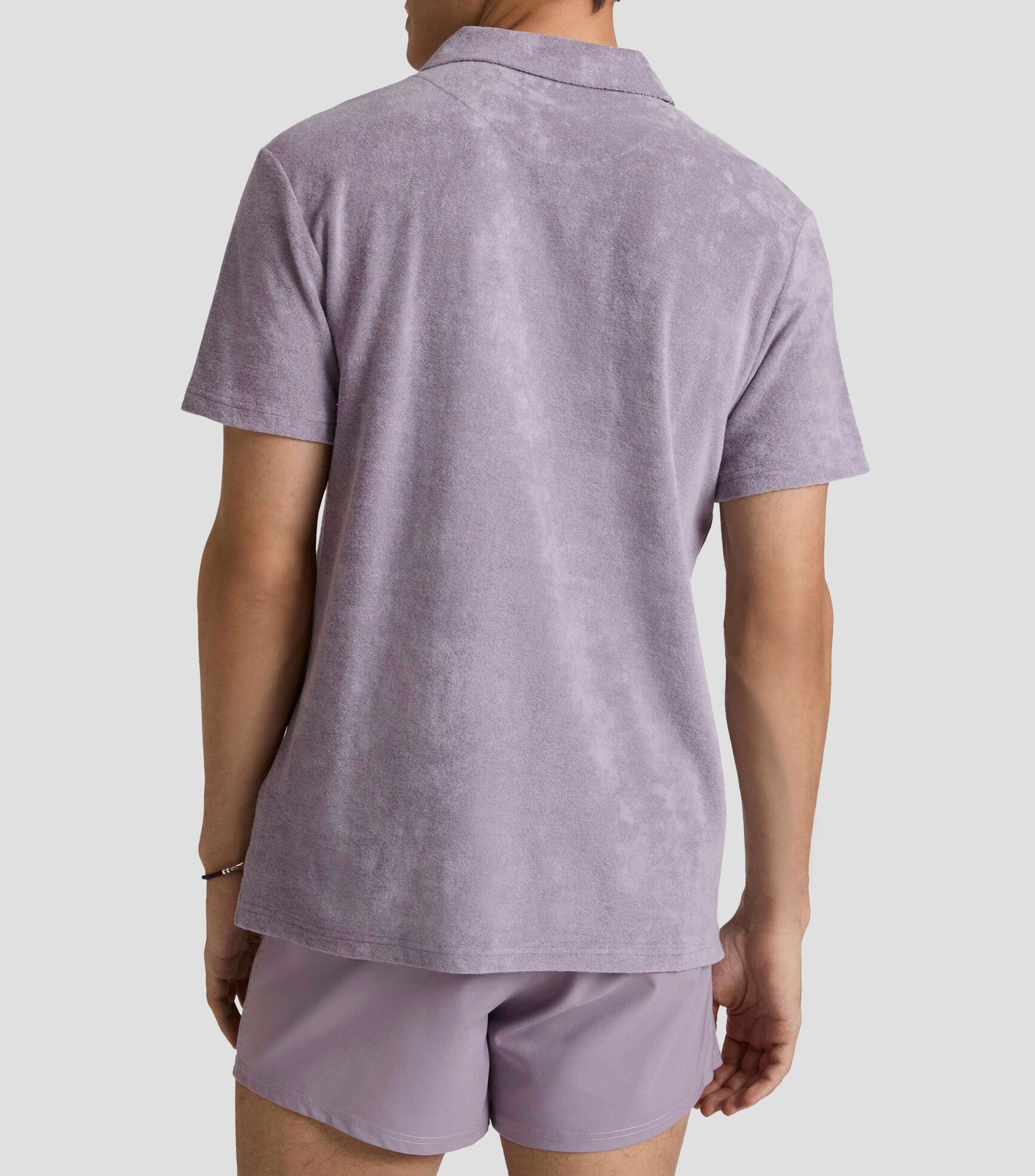 Playera tipo polo manga corta lisa Hombre
